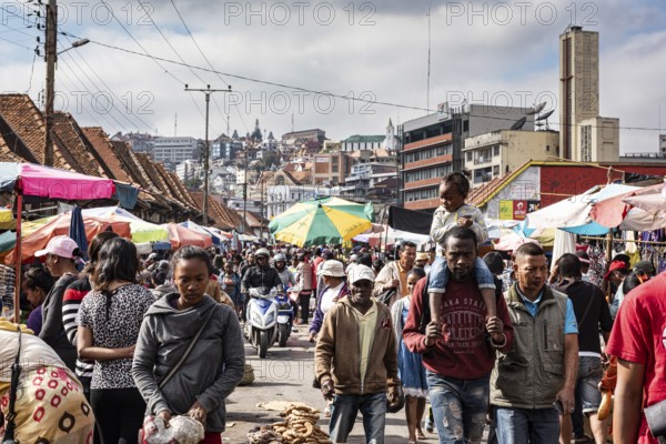 Customers, Analakely Market Antanarivo, Madagascar