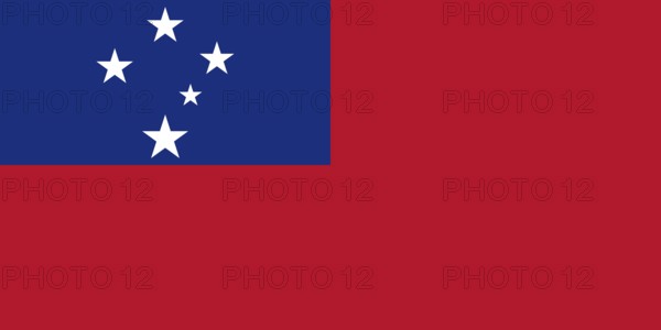 Flag of Samoa, Vector illustration
