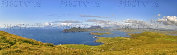 View from Geokaun Mountain, County Kerry, Ireland, Valentia Island