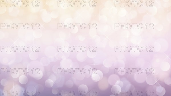 Blurry purple beige glittering bokeh background, sparkling lights, pink yellow beige color gradient, wide banner size