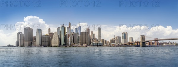 panoramic view at the skyline of new york