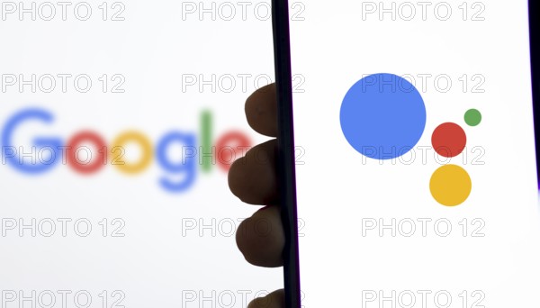 Google assistant app logo on the Phone.