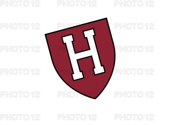 Rotated to left, Harvard Crimson Logo 2002, American colleges ncaa, Old Logo from 2002