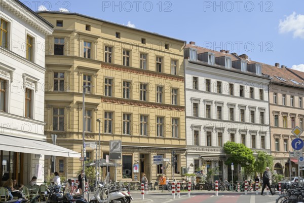 Residential buildings, street scene, Tucholskystraße, Auguststraße, Mitte district, Berlin, Germany