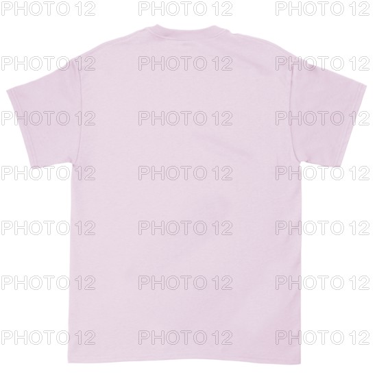 A plain pink t-shirt with short sleeves and a simple design, suitable for casual wear