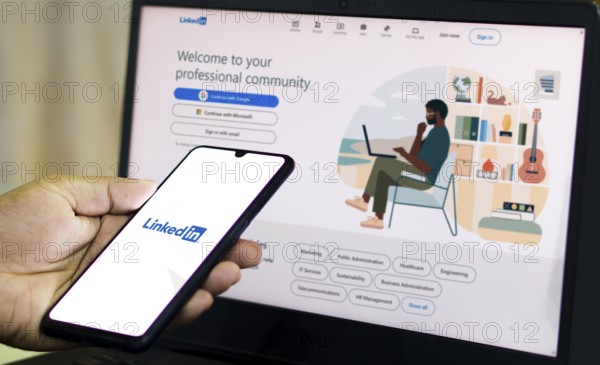 LinkedIn is the world's largest professional network on the Internet, Dhaka, Bangladesh 01 December 2024.