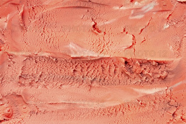 Flat lay colorful ice cream close up