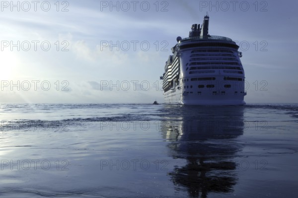 Cruise in Ibiza Island, Mediterranean sunrise. Spain