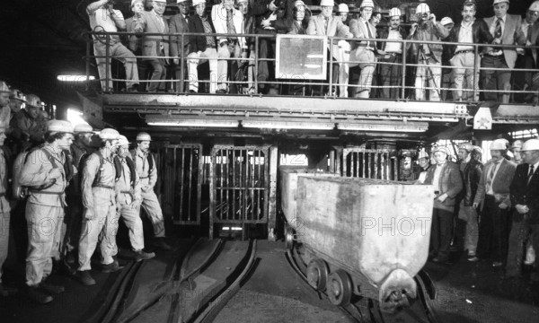 With the last dog the coal mine Waltrop ended its coal feeding in the coalfield on 29.06.1979 in Dortmund-Waltrop, DEU, Germany, Dortmund