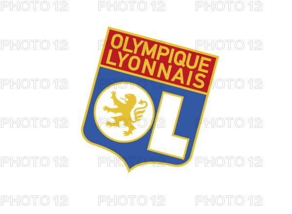 Rotated to right, Olympique Lyonnais Logo 2000, Soccer, Historic Logo from 2000