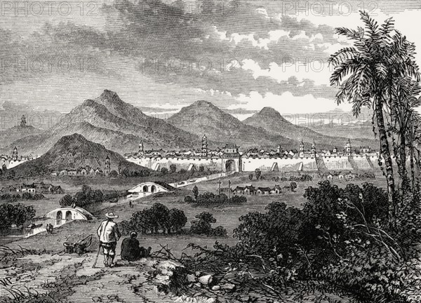 View of Nanjing or Nanking, Jiangsu province, China, c. 1840