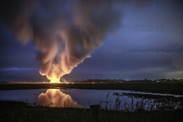 Biike burning in Keitum on the island of Sylt
