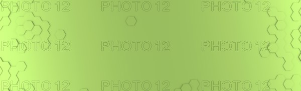 Abstract modern green honeycomb background, 3d rendering