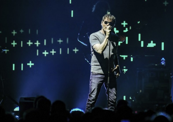 The Norwegian band a-ha singer Morten Harket performs at the Mercedes Benz Arena