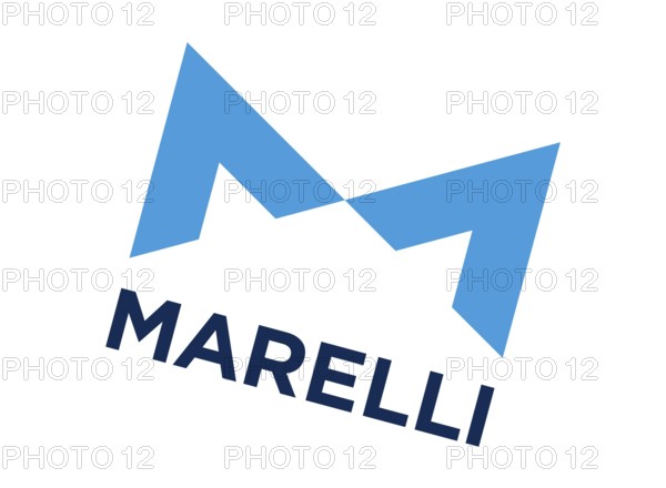 Rotated to right, Magneti Marelli logo, Electronics, Logo