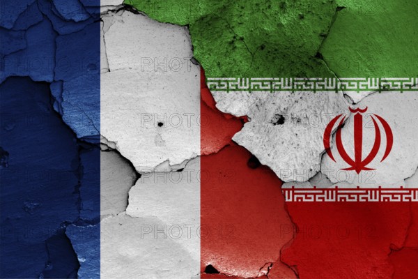 Flags of France and Iran