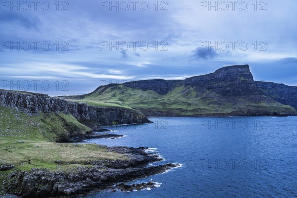 Cliffs over Neist Point Lighthouse, Isle of Skye, Scotland, UK
