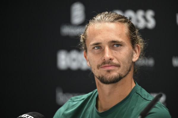 Press conference, PK, portrait, Alexander Zverev GER, Tennis, ATP 250, BOSS Open 2025, Stuttgart, Baden-Württemberg, Germany