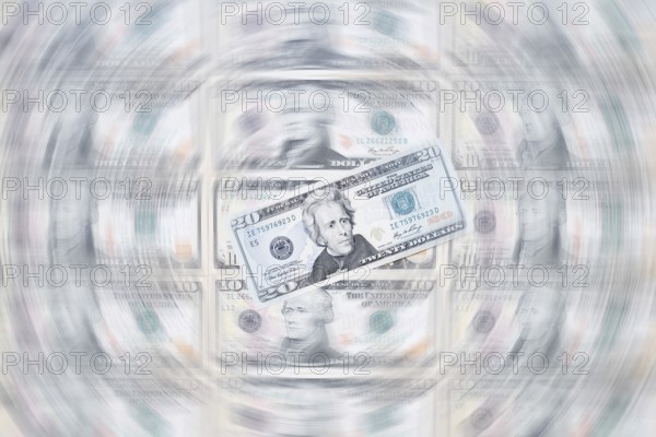 US dollar notes, 10 dollars, 20 dollars, banknotes
