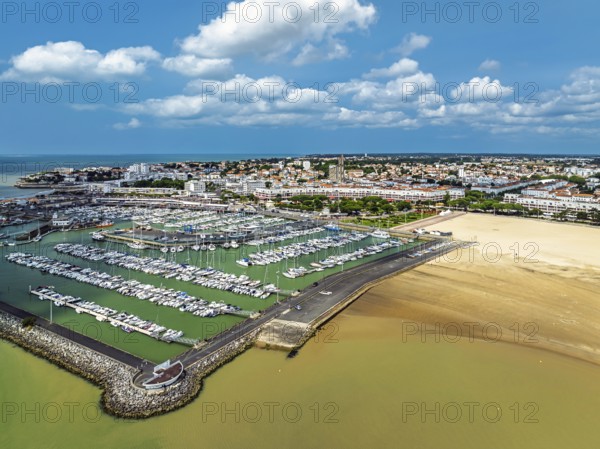 Royan from a drone, Nouvelle-Aquitaine, Charente-Maritime, France