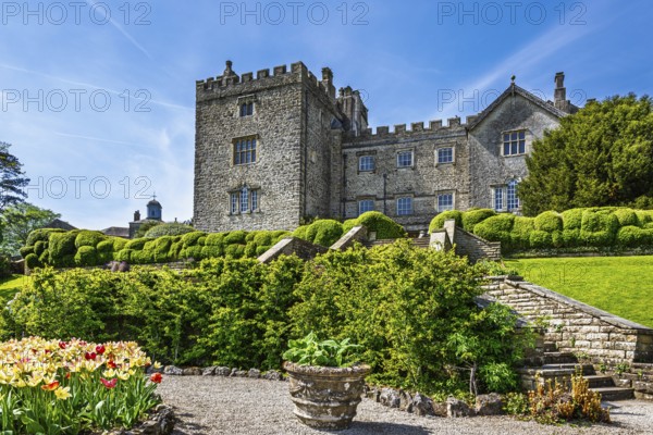 Sizergh Castle and gardens, Helsington, Cumbria, England, United Kingdom