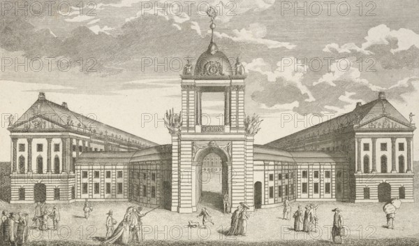 Royal Palace of Potsdam, Germany, c. 1880, digitally restored reproduction of a 19th century illustration, historical, exact date unknown