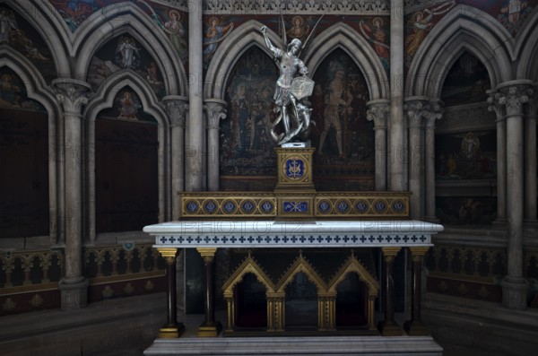 Interior view, Chapel of St Michael and St Blaise, Chapelle Saint Michel et Saint Blaise, Cathédrale Notre-Dame de Bayeux, Bayeux, Calvados, France
