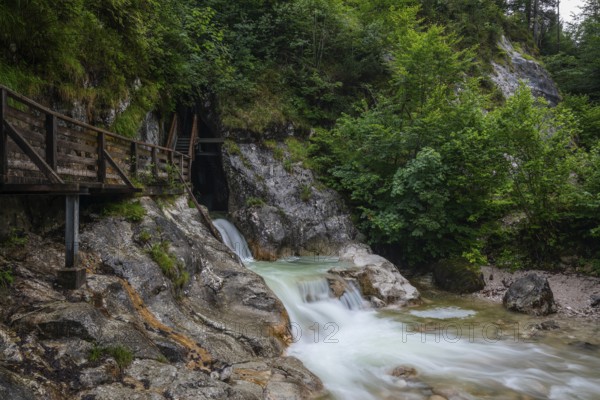 Natural beauty of the Alps, the Innersbachklamm gorge near Unken in Austria