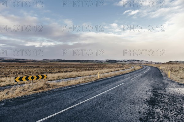 Road in southern iceland, Winter, Golden Circle, Mountains* Road in southern iceland, Golden Circle, Mountains, Snow, Iceland, Northern Europe