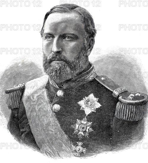 Philippe Eugene Ferdinand Marie Clement Baudoin Leopold Georges of Belgium (born 24 March 1837 in Laken Castle, died 17 November 1905 in Brussels) was a Prince of Belgium and bore the title of Count of Flanders, Historical, digitally restored reproduction from a 19th century original, Record date not stated