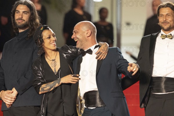 Cannes, France - 15.5.2024: Jade Oukid, Richard Bellamy (C) and cast during the SIRAT Red Carpet of the 78th Cannes International Film Festival. The film festival will take place from 13 to 24 May 2025