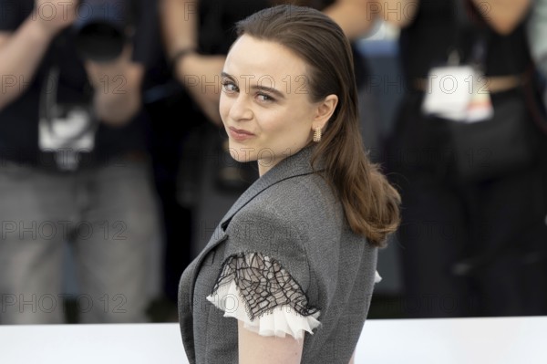 Cannes, France - 15.5.2024: Lena Urzendowsky during the photocall for SOUND OF FALLING at the 78th Cannes International Film Festival. The film festival will take place from 13 to 24 May 2025