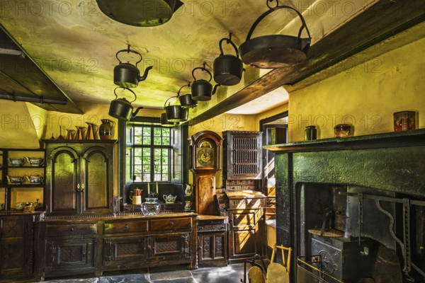 Townend house, National Trust, Troutbeck, Windermere, Lake District, Cumbria, England, United Kingdom