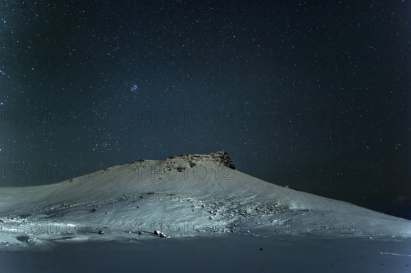 Starry sky, Close to Keflavik, Mountains, Frost, Winter, Cold, Snow, Night, Iceland* Sky of Stars, Close to Keflavik, Mountain Range, Cold, Snow, Night, Iceland