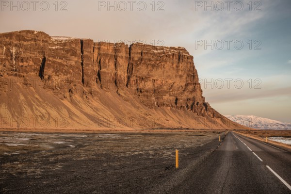 Ring Road, Mountains, Southern Iceland, Sunset, Winter, Cold, Iceland* Ring Road, Mountain Range, Southern Iceland, Rocks, Sunset, Cold, Iceland