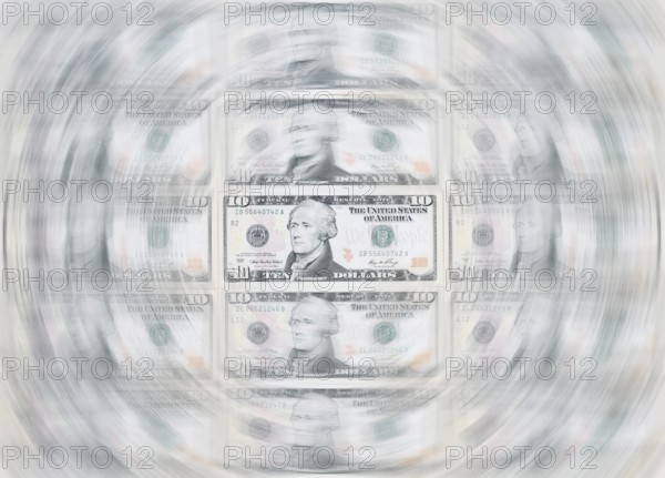 10 US dollar notes, 10 dollar banknotes
