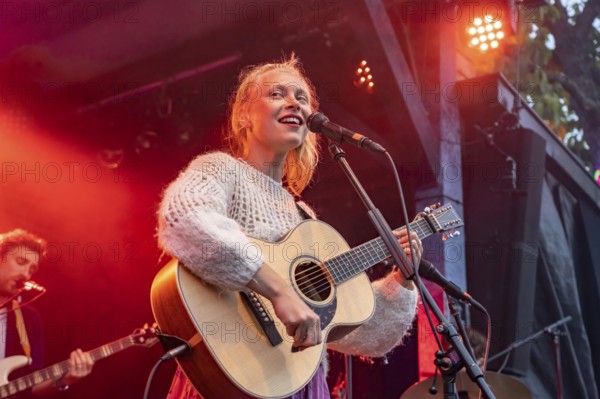 The singer CATT live at the Orange Blossom Special Festival, Beverungen, Germany
