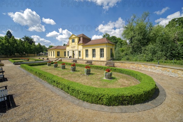 Orangery, castle park, Museum Zeitzer Schloss Moritzburg, early baroque style, Zeitz, Saxony-Anhalt, Germany