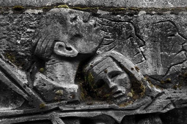 Bittermark memorial, memorial site, detail of the relief, artist Karel Niestrath, Dortmund, Ruhr area, North Rhine-Westphalia, Germany