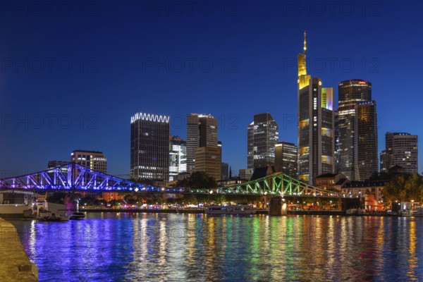 Frankfurt sets an example: The Eiserner Steg will shine in rainbow colours for Christopher Street Day (CSD) . Under the motto Never again silent - Frankfurt is loud, the Main metropolis will be celebrating this year's CSD for the first time from Thursday 17 to Sunday 20 July on the banks of the Main, Eiserner Steg, Frankfurt am Main, Hesse, Germany