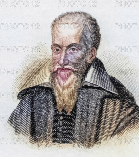 Joseph Justus Scaliger or Joseph Juste Scaliger (born 5 August 1540 in Agen, today Département Lot-et-Garonne, died 21 January 1609 in Leiden) was the tenth child and third son of Julius Caesar Scaliger and Andiette de Roques Lobejac. He was one of the most important scholars of his time and made a name for himself particularly as a philologist and historian, from the book Crabbes Historical Dictionary, 1825, Historical, coloured, digitally restored reproduction from a 19th century original, Record date not stated