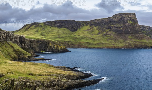 Cliffs over Neist Point Lighthouse, Isle of Skye, Scotland, UK