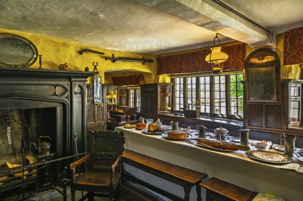 Townend house, National Trust, Troutbeck, Windermere, Lake District, Cumbria, England, United Kingdom