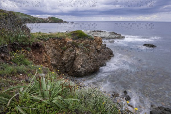 Coast near Port de Centuri, Cap Corse, Haute-Corse, Corsica, France