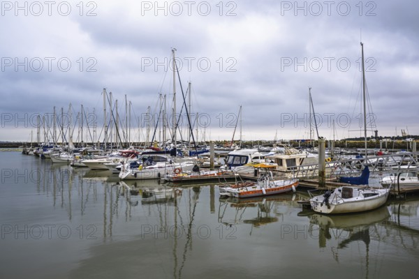 Marina in Le Verdon-sur-Mer, Nouvelle-Aquitaine, Gironde, France