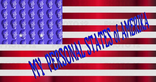Symbolic image, Trump as owner of the USA, no more United States, democracy versus autocracy, Donald Trump sees himself as a ruler above the law, US democracy in danger, political blackmail, EU and Germany under political pressure, industry, tariff threats, Elon Musk, Mark Zuckerberg, social networks, fake news, rights broken, hate, agitation, DSG Digital Services Act, re-election, USA, politics, announcements, vendetta, wanted dictator, Republicans, US electoral system, global danger, lies, 2nd term, global strain, Ukrainian war, storm White House, storm White House term, global burden, Ukrainian war, White House storm