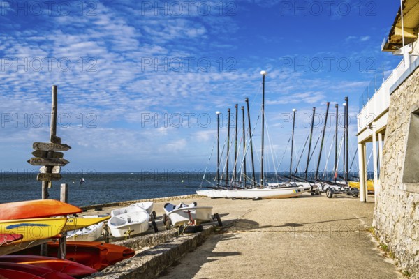 Marina and Beach in Arcachon, Gironde, France