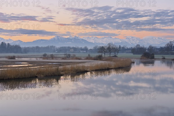 Nature reserve Stille Reuss, behind the Rigi, Rottenschwil, Reusstal, Freiamt, Canton Aargau, Switzerland