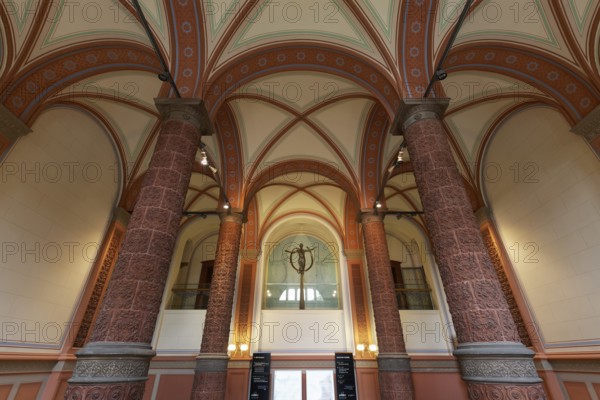 Aula in the main building of the University of Rostock, Mecklenburg-Vorpommern, Germany