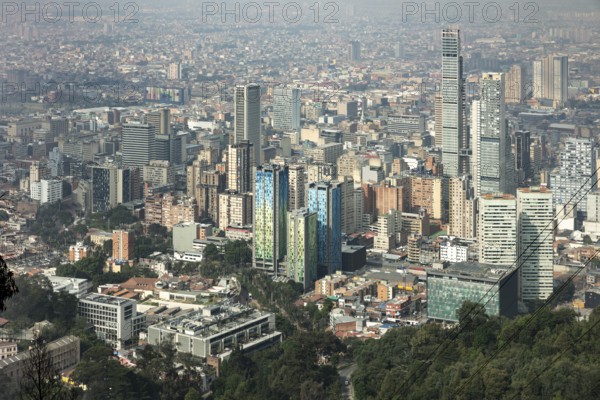 Bogota from Mount Montserrat, Colombia